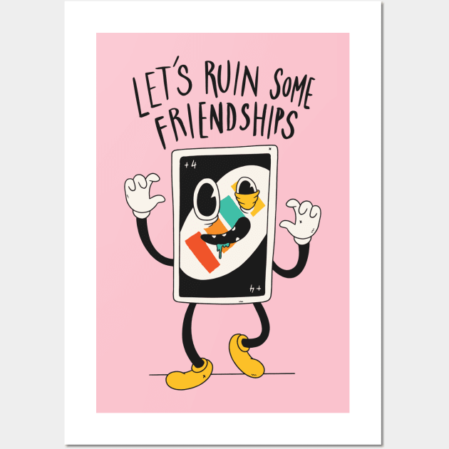 Ruined Friendships Wall Art by vexeltees